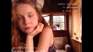 Aryajane stripteases on webcam