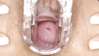 Sexy Latina shows her cervix