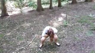 Naughty Poppy [0944270] PEEING IN THE WOODS! [2018-01-05]