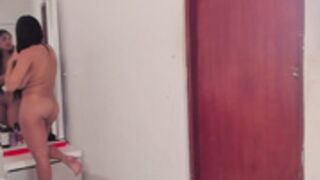 Alhana_pulido - cleaning her room naked