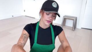 Arikytsya I got fucked so hard in my Starbucks outfit