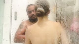 latin couple in the shower - Leda_swan