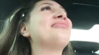 MoanQueen romanian whore doing fake uber shows
