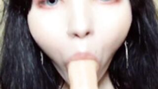 Stasia Grey Dildo Sucking