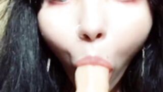 Stasia Grey Dildo Sucking