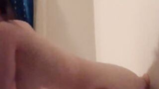 Stasia Grey Wall Dildo Doggystyle