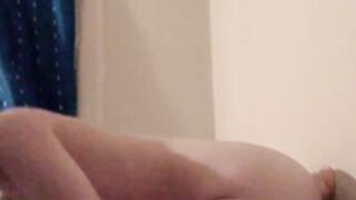 Stasia Grey Wall Dildo Doggystyle