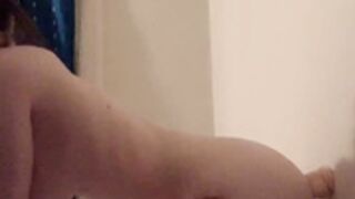 Stasia Grey Wall Dildo Doggystyle