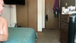 Cami_Calderon lotions boobs, nip slips in public 1/2