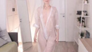 elannand - Naked under transparent outift pt2