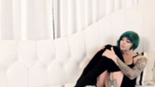 PrincessMao - Cumfy couch strip, fuck & creampie