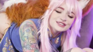 Leah Meow - Tamamo no Mae fucked in pussy