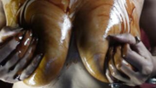 AyeshaSinghania Chocolate boobs