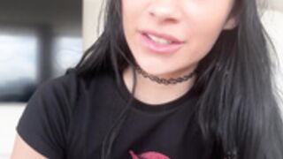 Horny Goth Step Sister Lets You Have A Turn