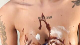 Kelly Oliveira Huge BBC Dildo Play With Cream