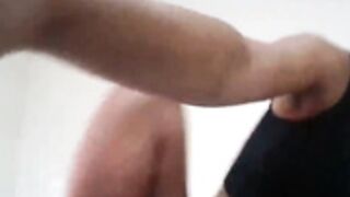 Black niples bitch plays with hard big plastic tits