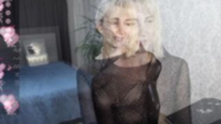 Vaness - teasing in beautiful dress