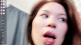 delannaspritz cum on mouth