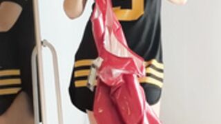 Платье с подвязками красного цвета ♥️