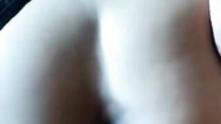 POV amateur latina fucked dogg style panties aside