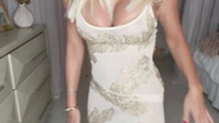 TRY ON HAUL _ Blonde Enhanced Body, no panties