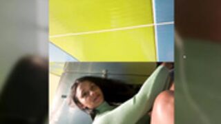 Gia__Paige public toilet lovense squirt door open