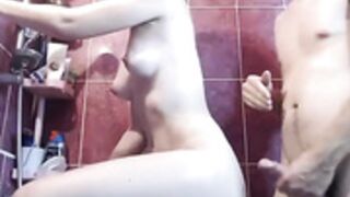 Elenasahar 376 under the shower, bj, sex and cumshot