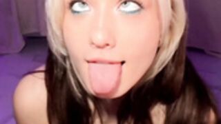 _blowjob_queen_ short ahegao in public
