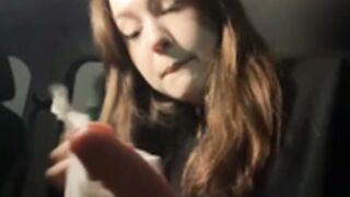 Dream girl P€☆ch¥ Dr€☆M playing with dildo during can r