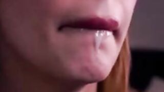 BUSTY Playful Cutie ♥ HOT Sloppy Tongue & Cum Play