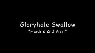 Gloryholeswallow Heidi 2nd visit