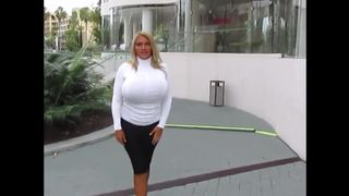 allegra cole - huge boobs in white shirt