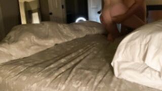 Gorgeous Ginger plays with BF in bedroom
