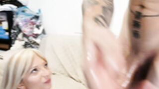 Irish girl gets a big facial