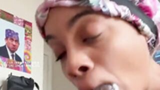 babyboosh Blowjob selfie and swallow