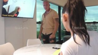 GiuliTurns school girl learning physical lessons