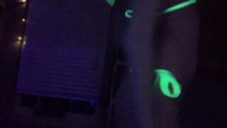 Livinia Roberts Night Fun With Neon Lingerie