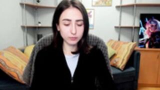 Anna_Vovk shy Ukranian model doing squats