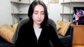 Anna_Vovk shy Ukranian model doing squats