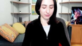 Anna_Vovk shy Ukranian model doing squats