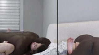 Slim Wife Dominated By Black Bull