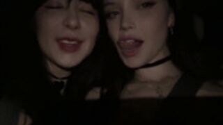 Luna Lovekiss Hooking Up with Dainty Wilder in an Cab​