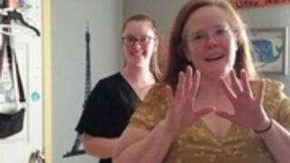 Mother and daughter undressed