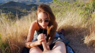 Pure Pleasure Blowjob Somewhere in Mountains