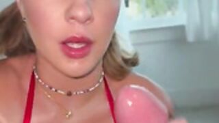 Gabbie Carter big tit BJ and titfuck