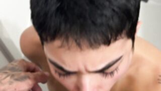 Marcela Lelly Bathroom Blowjob