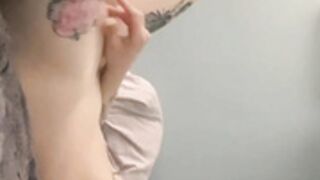 Bella tries to film herself masturbating