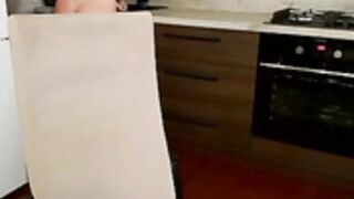 --_Angel_-- - jerking off in a kitchen