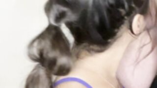 bustypetitemyra deepthroat in purple bra