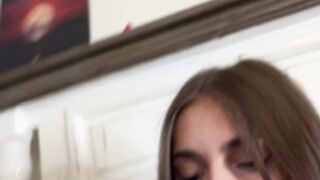 Kinsley Wyatt close up vid play with my toy ticket